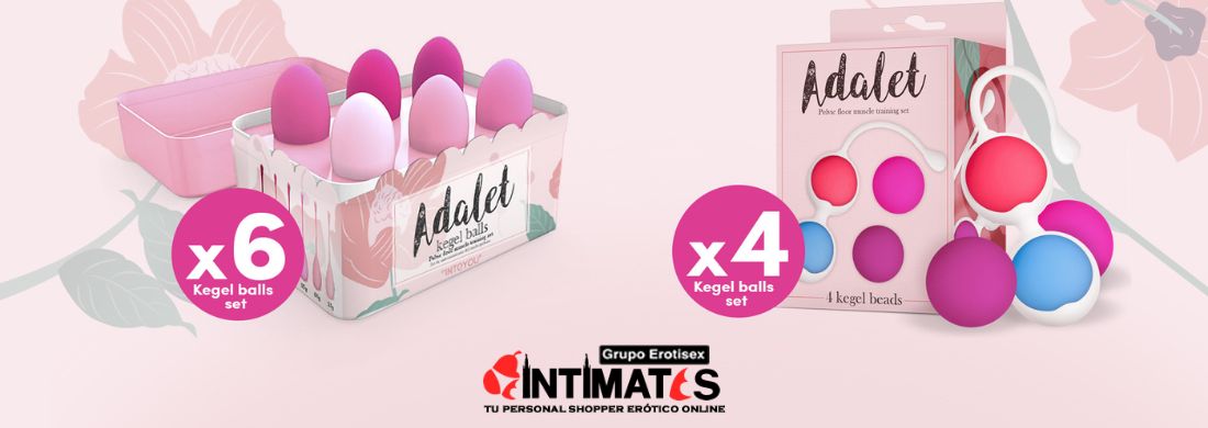 Kit de 4 o 6 Bolas kegel de Adalet, que puedes adquirir en en intimates.es "Tu Personal Shopper Erótico Online" 